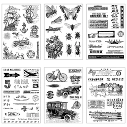 Insect Label Silicone Stamps for DIY Scrapbooking Paper Album DIY Craft Decoration Craft Photo Album Arts Stamps for Journaling