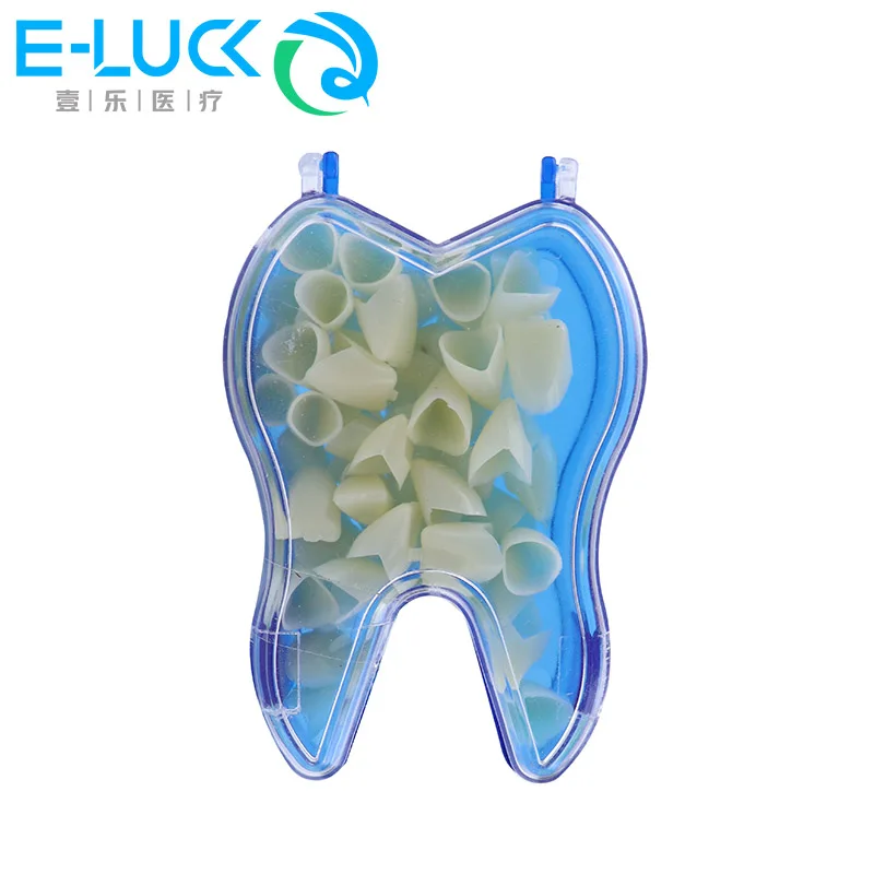 50pcs/box Dental Temporary Crown Kit Anterior Front Molar Posterior Teeth Veneers Dentistry Tooth Materials