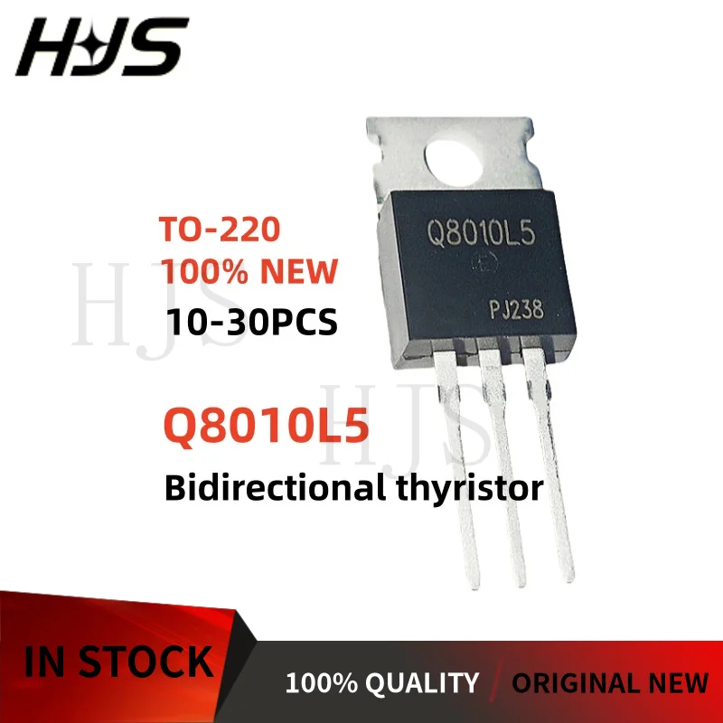 10~30Pcs brand new Q8010L5 Q8010L5TP TO-220 TRIAC Bidirectional thyristor In Stock