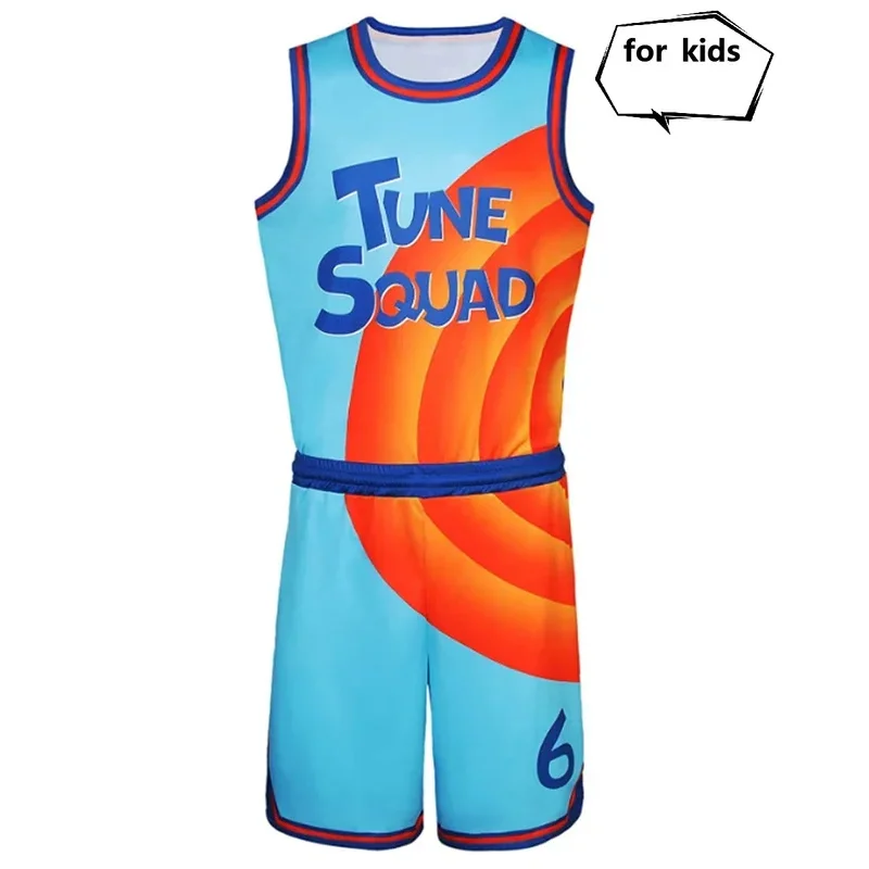 Space-Jam Jersey Tune- # 6 James Top Shorts Goon Squad Cosplay disfraz película A Legacy baloncesto Uniformr, 7;k'2.s;9,