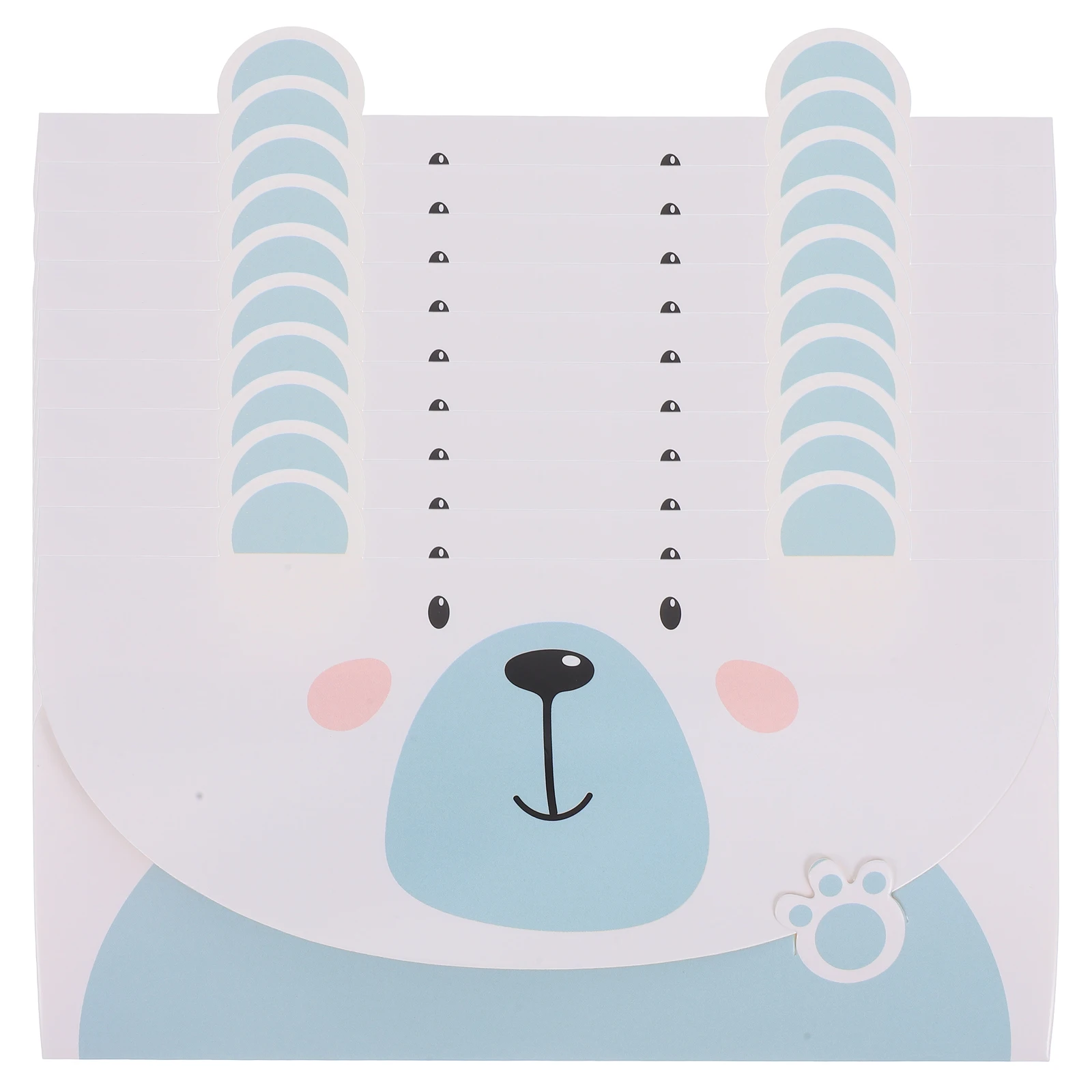 

20pcs Small Animal Greeting Cards Kids Birthday Holiday Happy Blank Card Folder Envelope Cute Cartoon Designs Versatile Use