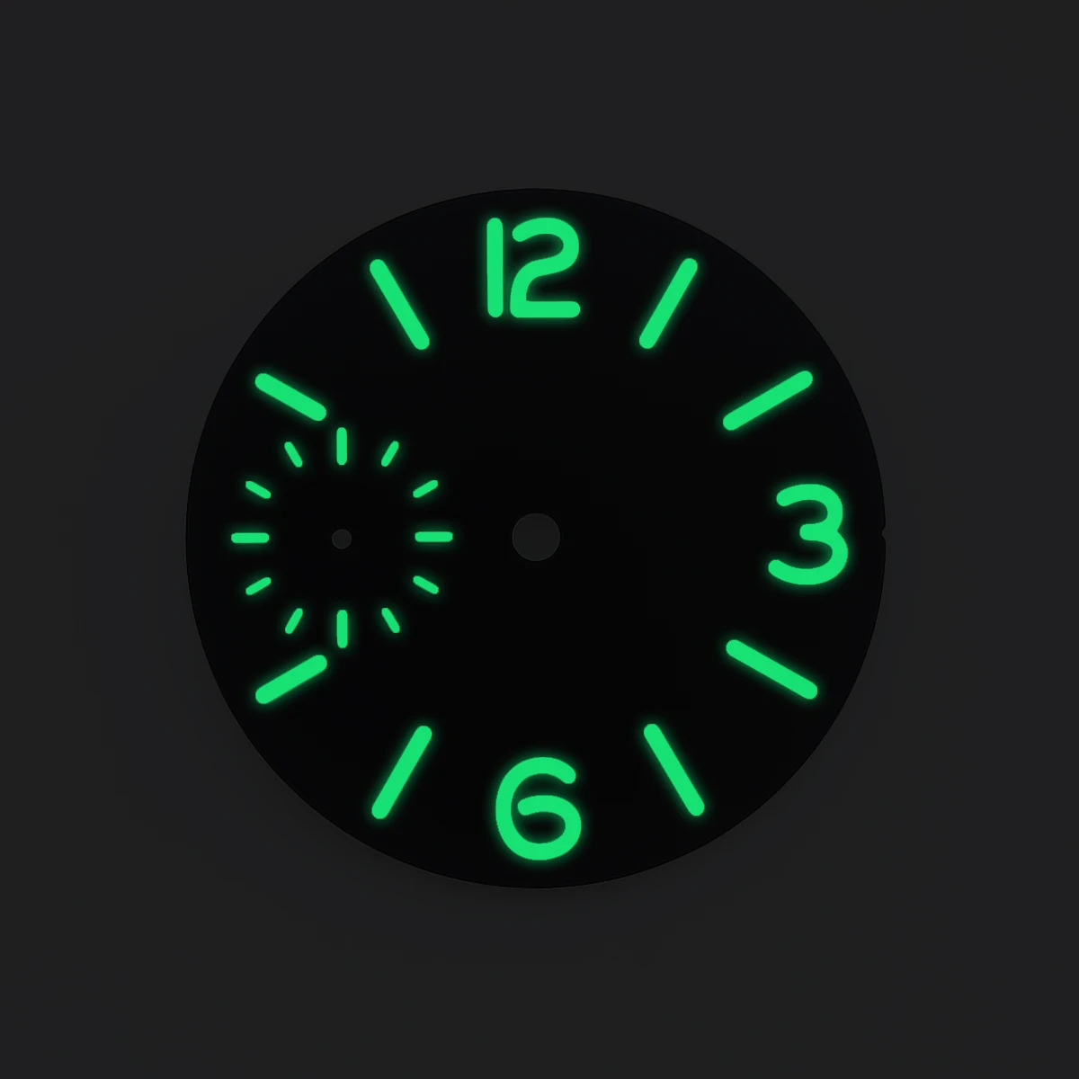 NEITON 37mm 블랙 블루 그린 화이트 시계 다이얼 ETA 6497 또는 Seagull ST3600 무브먼트에 적합