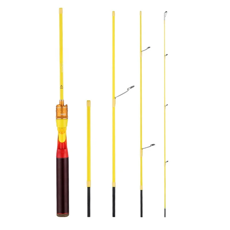 teben-youth-edition-lure-rod-five-sections-change-to-four-stream-micro-white-stripes-ul-ultra-light-fishing-rod-outdoor-campi
