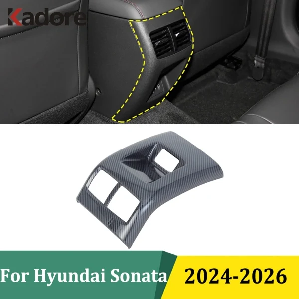 

Для Hyundai Sonata 2024 2025 2026, крышка заднего вентиляционного отверстия, наклейка, подлокотник, ящик для хранения, отделка салона автомобиля, аксессуары