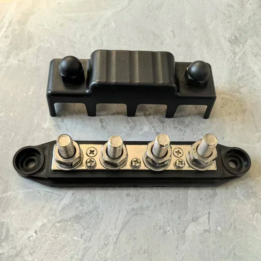 Heavy Duty 12V-48V DC Bus Bar Power Distribution Block - 250 Amp For Cars Home Improvement Hardware Parts For Home