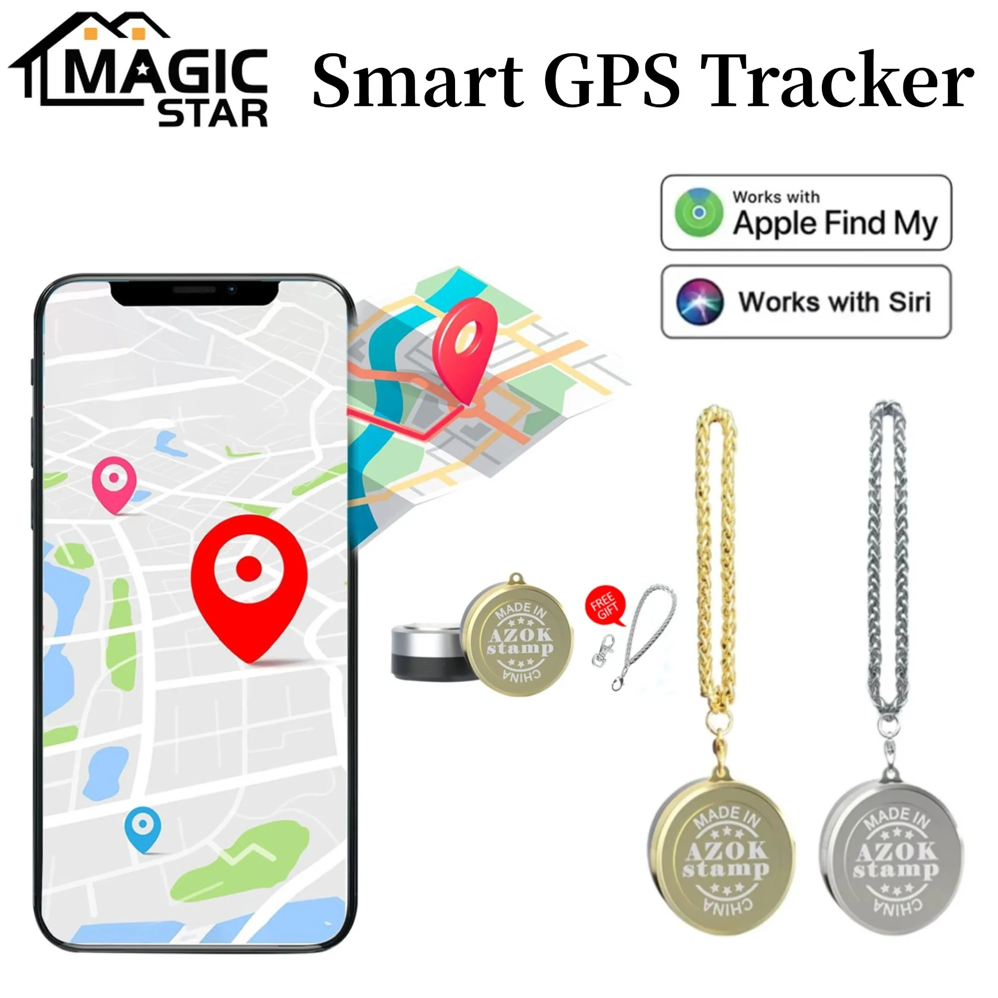 

Smart Tag Location Tracking Device, Air Tracker Item Finder, Key Finder and Item Locator, Only for IOS, Track Your Keys, Wallet