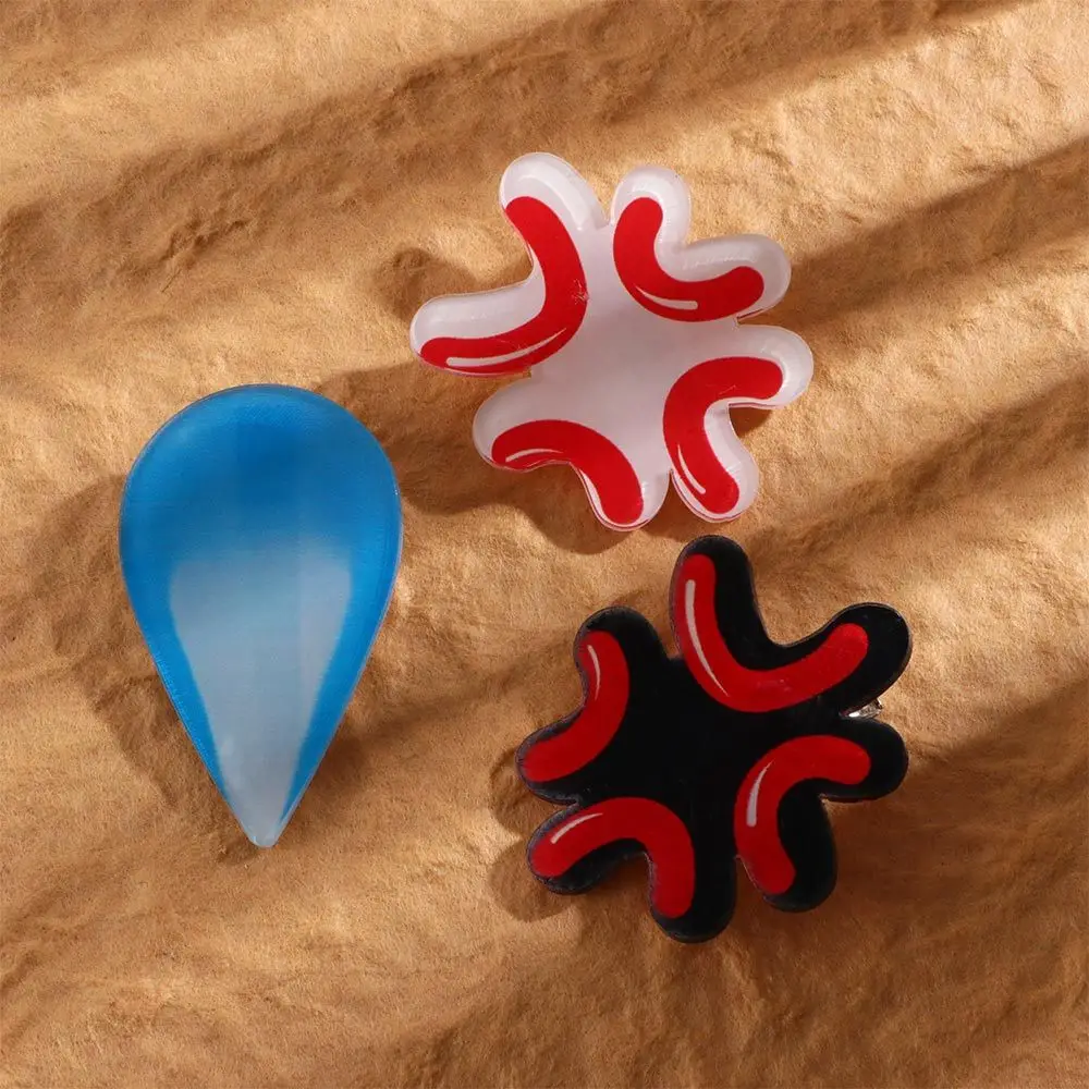 

Trendy Geometric For Girls Water Drop Headwear Acrylic Korean Barrettes Women Hair Clips Hairpins Duckbill Clips