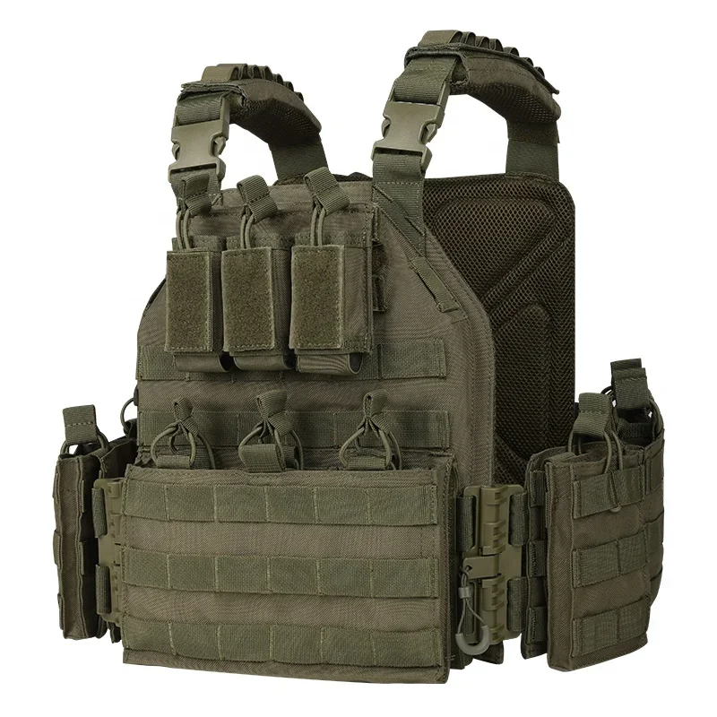 

Hot Sale Ranger Green Combat Assault Vest Plate Carrier Tactical Vest Outdoor Molle Tactico Chaleco Tactical Equipment