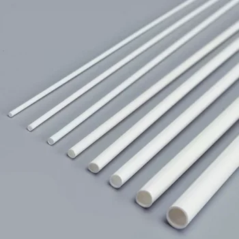 5 ピース/セット ABS ラウンドチューブプラスチック中空チューブ直径 2 ミリメートル/2.5 ミリメートル/3 ミリメートル/4 ミリメートル/5 ミリメートル DIY 手作り砂テーブル材料モデル構築 25 センチメートル