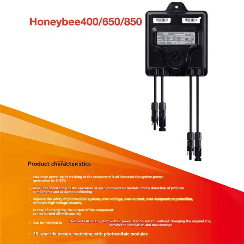 Neu-650W PV Power Optimizer MPPT 12V-75V Eingang Ip68 Echtzeit-Solarpanel-Überwachung Spannungsbegrenzung Anti-Hotspot