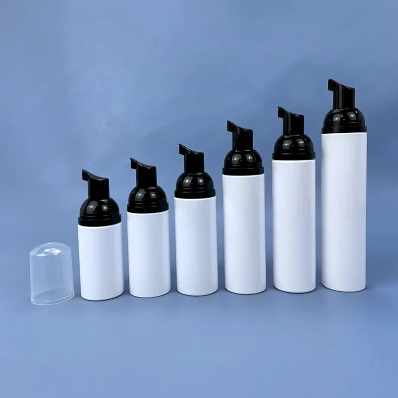 30ml50ml60ml80ml100ml white plastic PET BOTTLE facial cleaning gel hand washing essence lotion foaming cosmetic packing