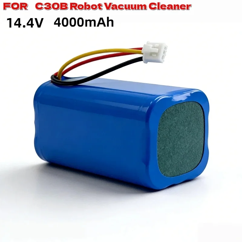Premium 14.4V 2600mAh Rechargeable Lithium Cell Battery High Performance Replacement Repair Parts for C30B Robot Vacuum Cleaner