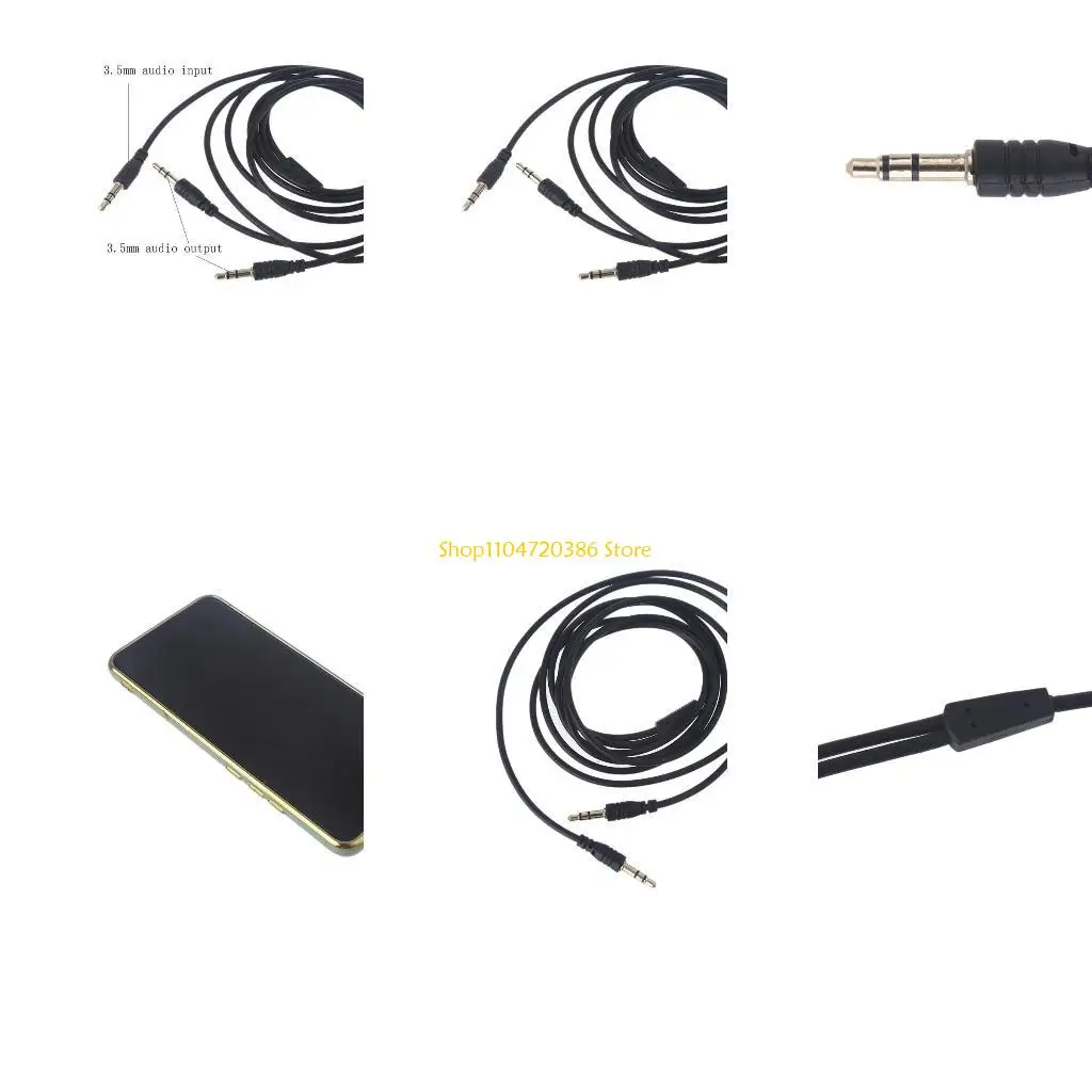 K0EA 3.5mm Splitter Y Cable Audio Splitter Stereo Jack Headphones Adapter Cable Male to 2 Male Audio Splitter for Speaker