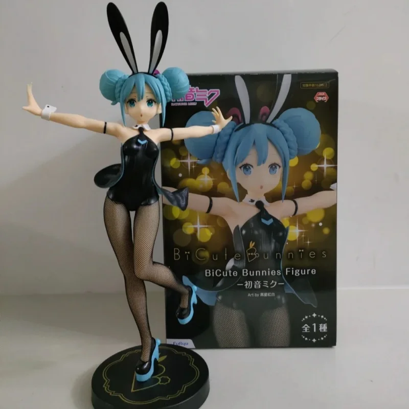 Original Furyu Bicute Bunnies Vocaloid Hatsune Miku Pvc Anime Action Collections Model Toy Figures Birthday Gift view 3