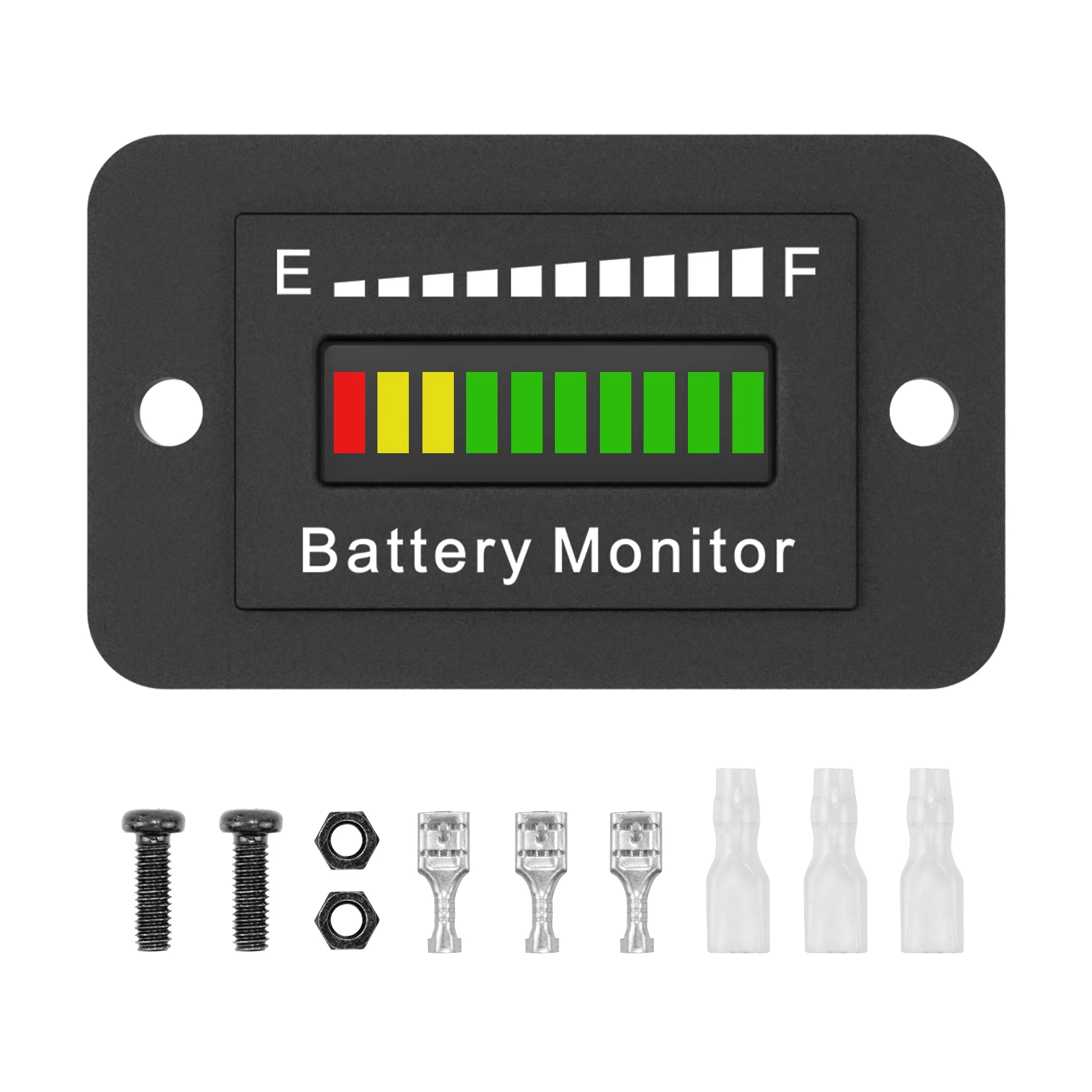 Led Batterij Meter 12V 24V 36V 48V 60V 72V Batterij Power Monitor Waterdicht Lithium Zuur Monitor Meter Voor Golfkar Rv Boot Auto