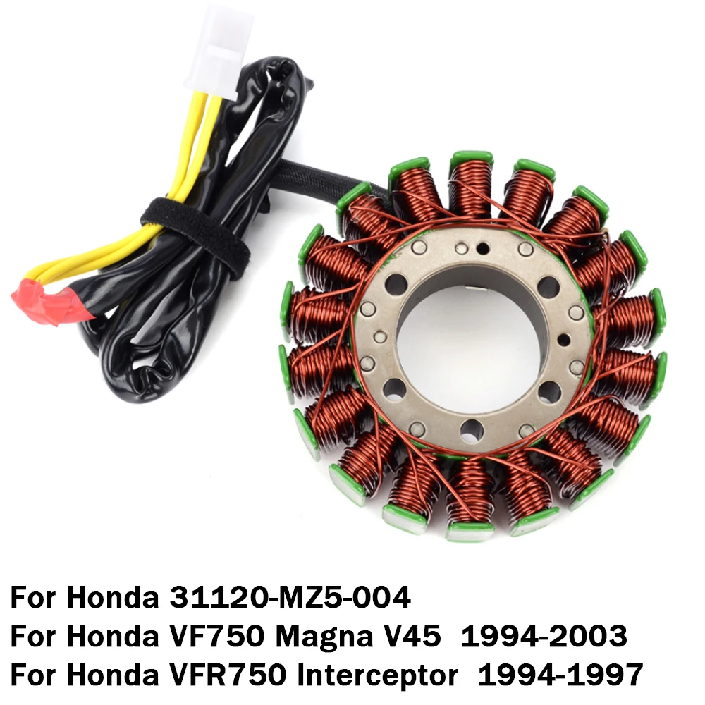 

Motorcycle Stator Coil for Honda VF750 Magna V45 1994-2003 VFR750 Interceptor VF VFR 750 Generator Magneto 31120-MZ5-004