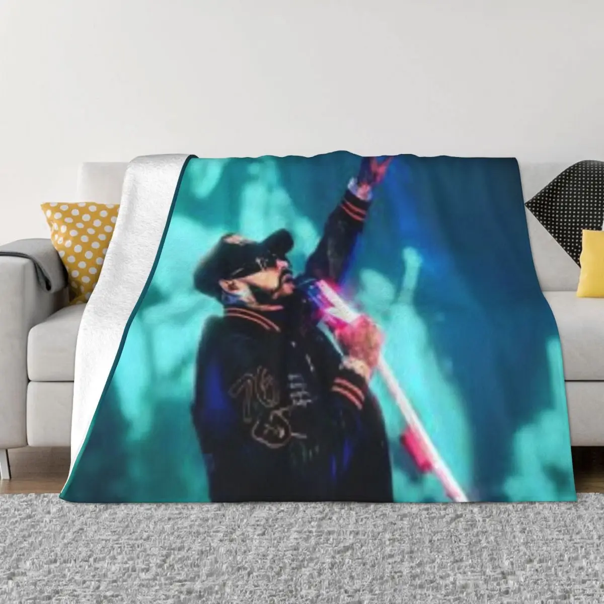 

Anuel AA 000095 Camping Bed Blanket Custom Blanket Sofa bed blanket Winter Warm Blanket Throw Blanket