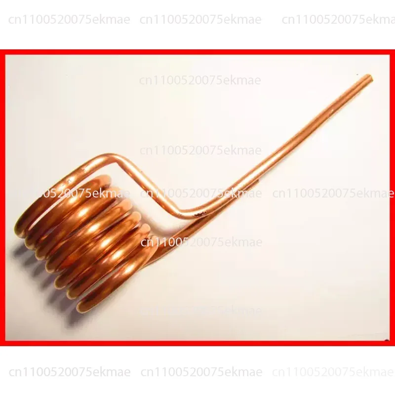 T2 Red Copper Induction Heating Coil – 6 Mm Copper Tube, Quenched, Tapless Heating Head, Coil