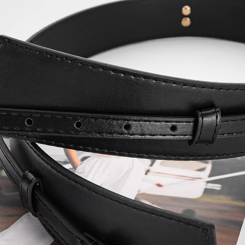 Modischer abnehmbarer Damengürtel, U-förmige Dornschließe, gepaart mit Rock, Jeans, Gürtelzubehör, trendige Damen-Partygeschenke – Detail 1