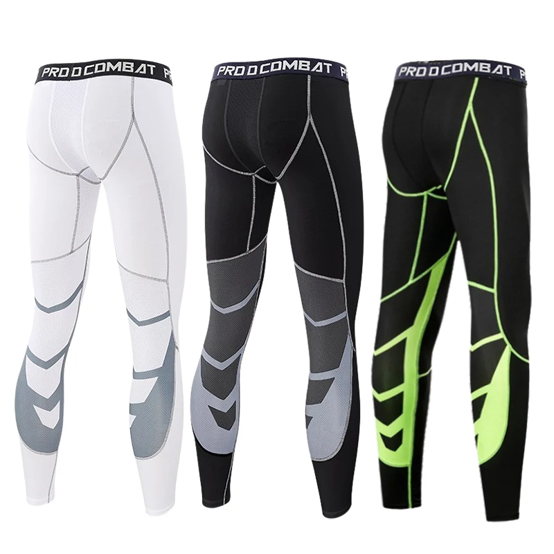 Mens Compression Sweatpants Male Tights Sport Pants for Gym Fitness Running Joggings Workout Trousers Dry Fit Leggings