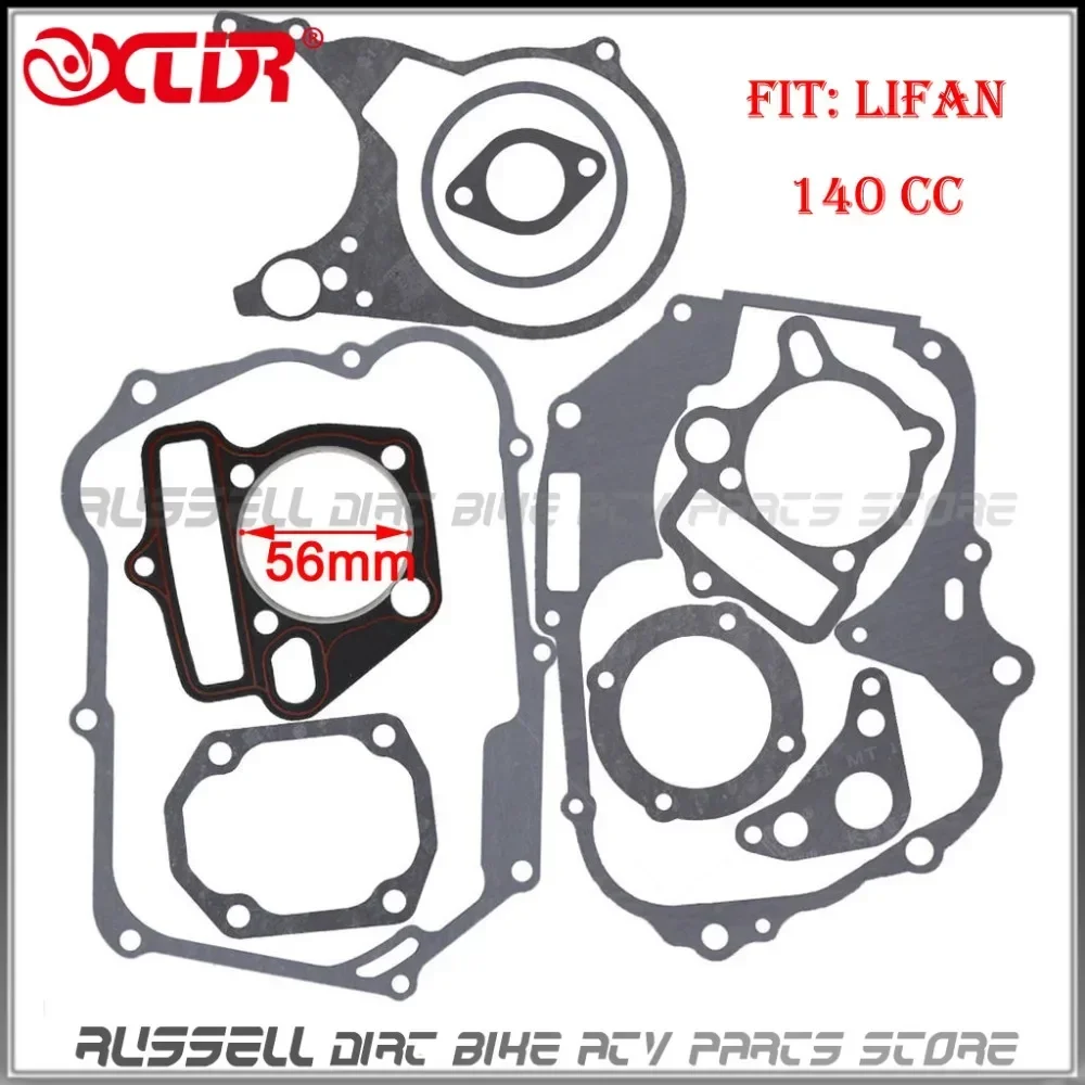 Engine Gasket Cylinder Repair Complete Kit For Lifan 110cc 140cc 150cc 125cc SDG SSR LONCIN KAYO IMR Pit Dirt Bike ATV Quad