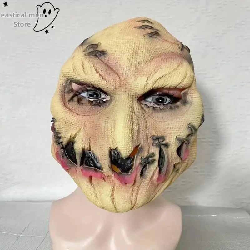 Linen Bag Halloween Cosplay Skull Death Demon Ghost Headset Mask Ghost Demon Headgear Fot Adult