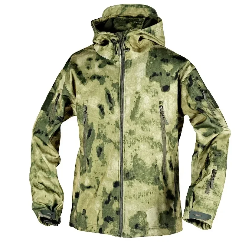 Hiking Jackets Autumn Men's Camouflage Fleece Jackets Tactical Waterproof Clothing Camouflage Windbreakers Tactical Pants