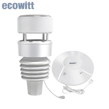 Ecowitt-Sensor de clima alimentado por energia solar ao ar livre, estação meteorológica 7 em 1, inclui GW2000, Wi-Fi Gateway e WS90