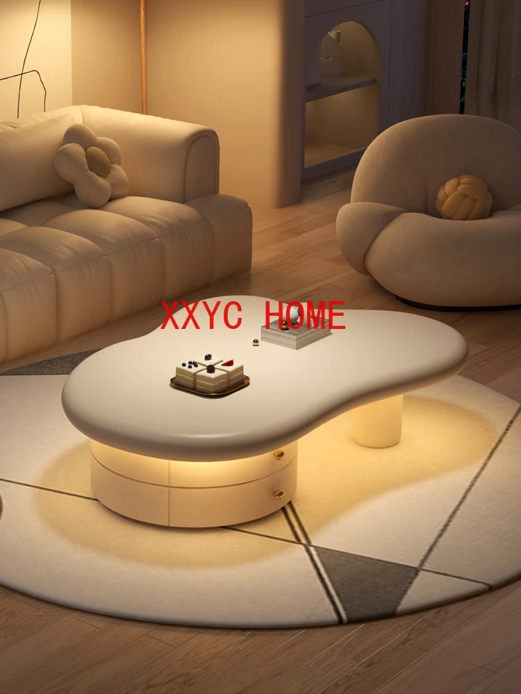 Net Red Cream Wind Suspension Acrylic Cloud Tea Table