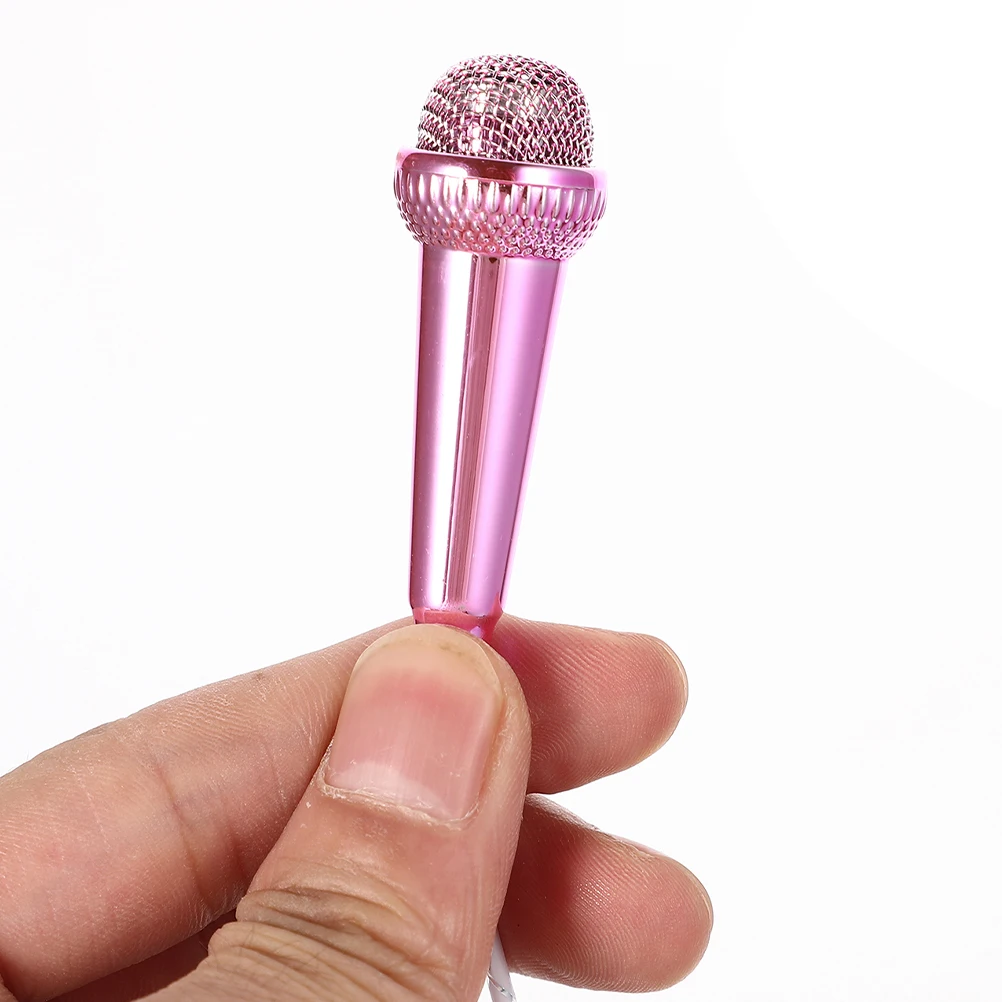 

2pcs Mini Microphone Lightweight Recording Small Easy Video Plastic Portable Singing Language Training Premium Tiny Mic Phone