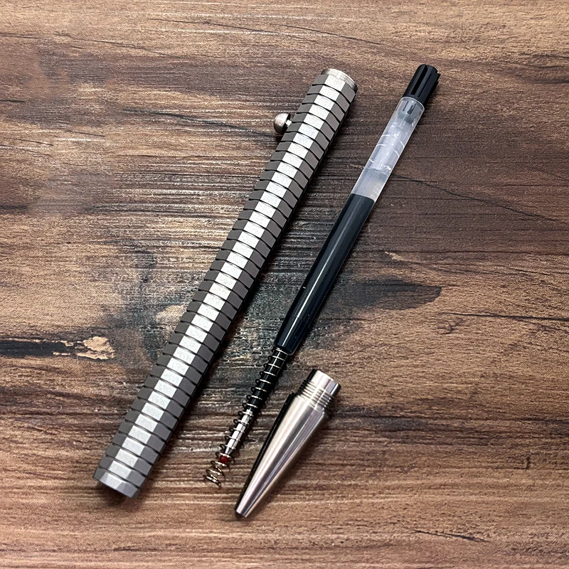 Titanium Pen Ball Point Pen Signature Wring Pen Stationery Gift Multi-functional Portable Pen Outdoor EDC Tools