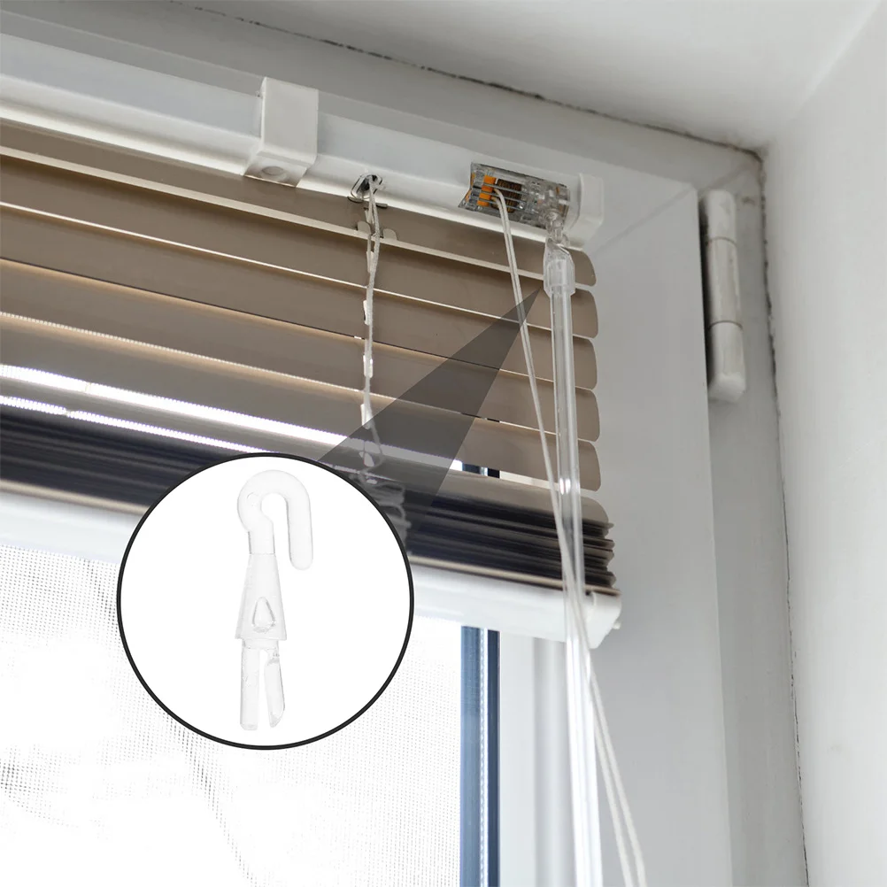 

20Pcs Blind Wand Replacement Hooks Question Mark Shape Easy Attach Tilt Rod Accessory Home Office Tilt Wand Hook