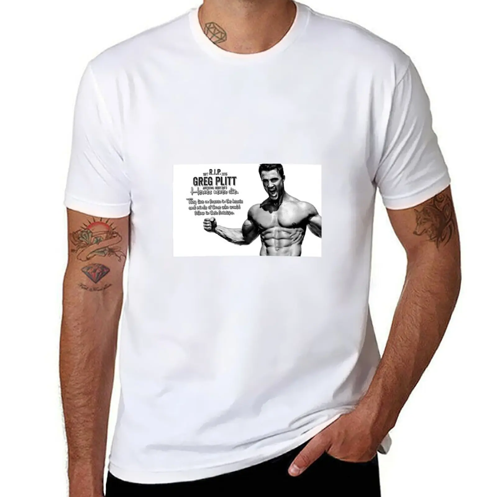 

GREG PLITT RIP T-Shirt t shirts with prints t shirts for man graphic tees T-Shirt