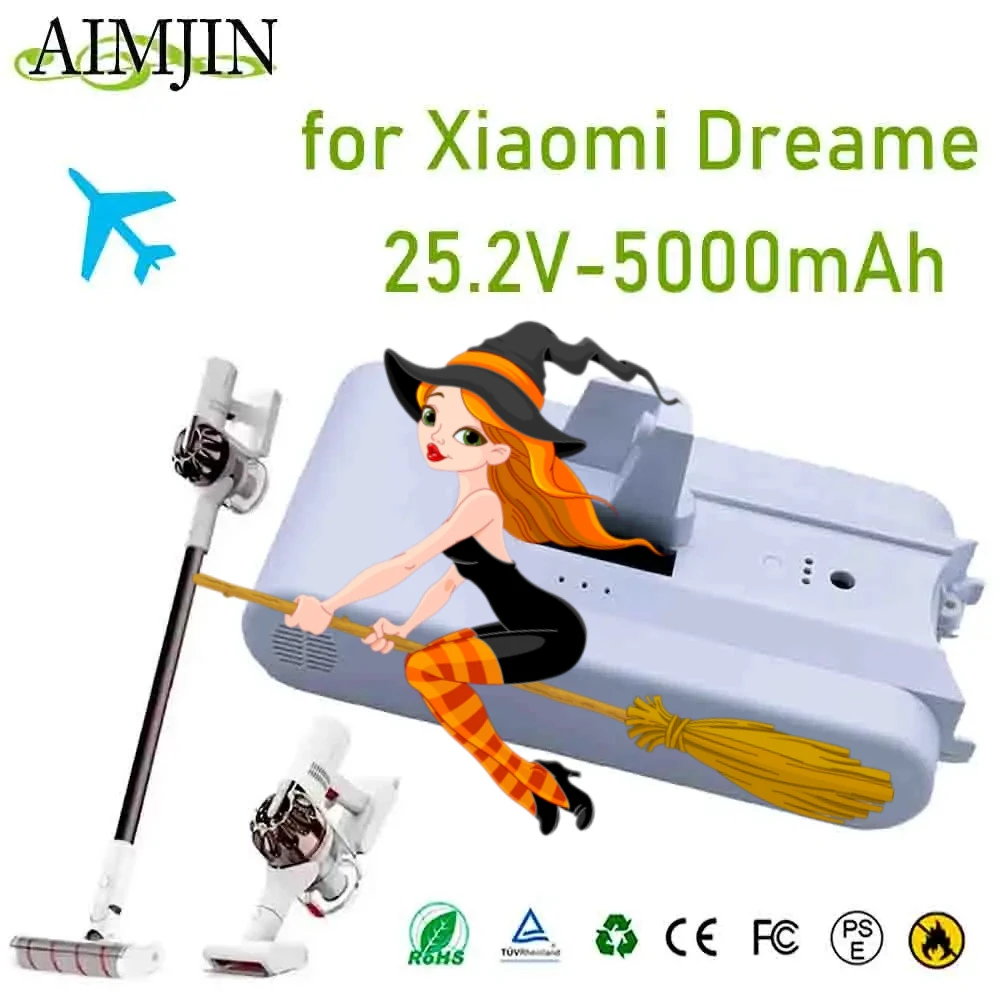 

For Xiaomi Dreame V8 V9 V10 Lithium Battery V9P XR VVN3 VVN4 Handheld Cordless Vacuum Cleaner Parts Replacement Battery k