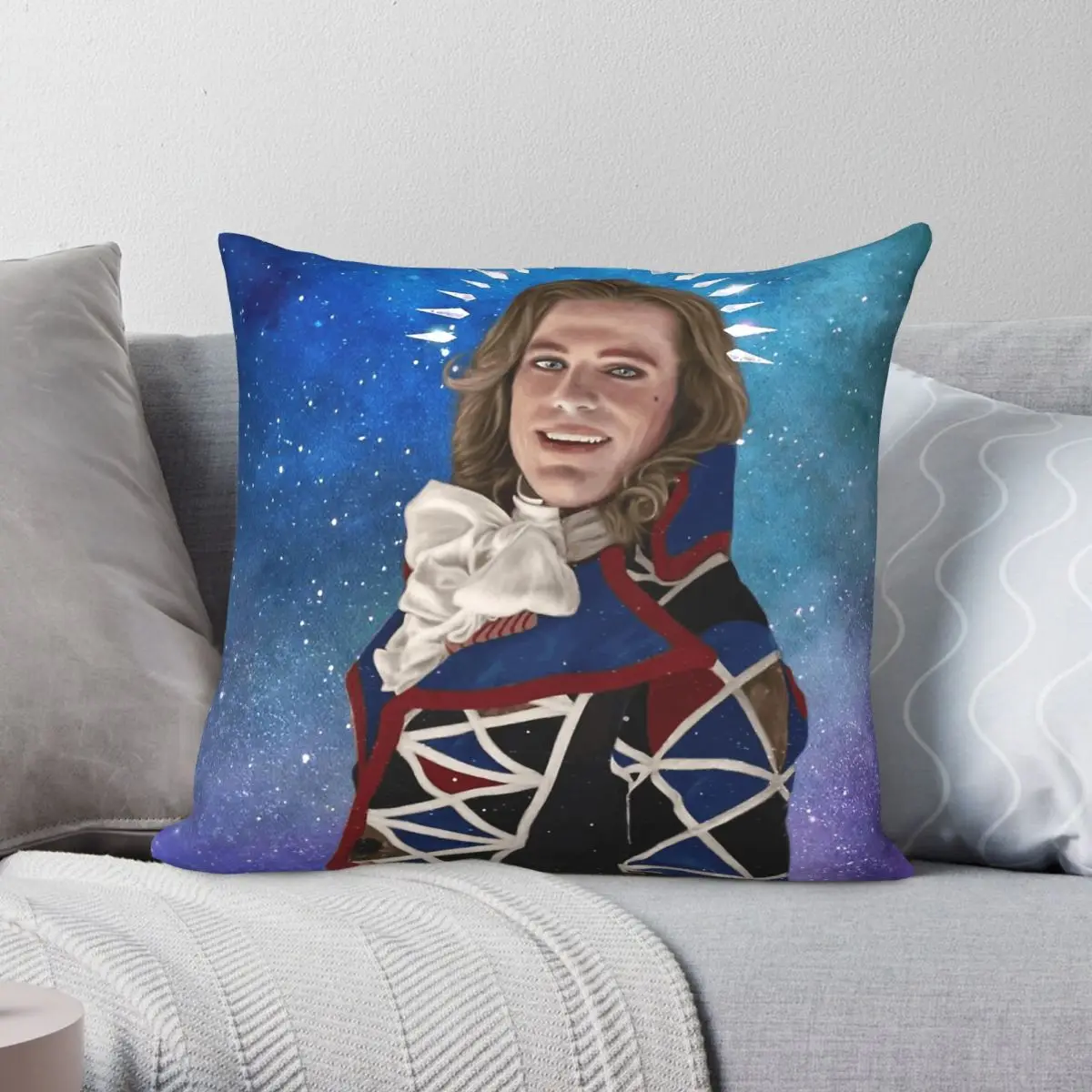 Lestat Brat Prince Harlequin Square Pillowcase Polyester Linen Velvet Pattern Zip Decor Pillow Case Car Cushion Cover 45x45