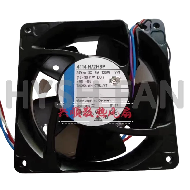 4114N/2H8P New 120W 24V DC Fan 5A Four-wire Speed Control Cooling Fan