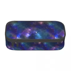 Galaxy Starry Print Pencil Case Moon Space Sky Large Cool Zipper Pencil Box Girls Boys Back to School Pen Organizer