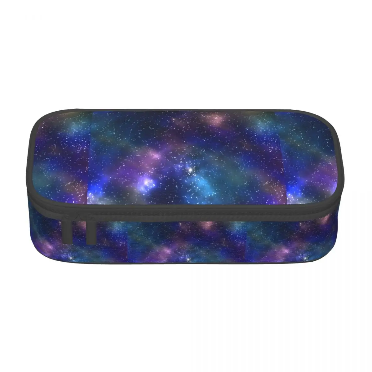 galaxy starry impressao case lapis lua espaco ceu grande legal ziper caixa de lapis meninas meninos de volta a escola caneta organizador 01