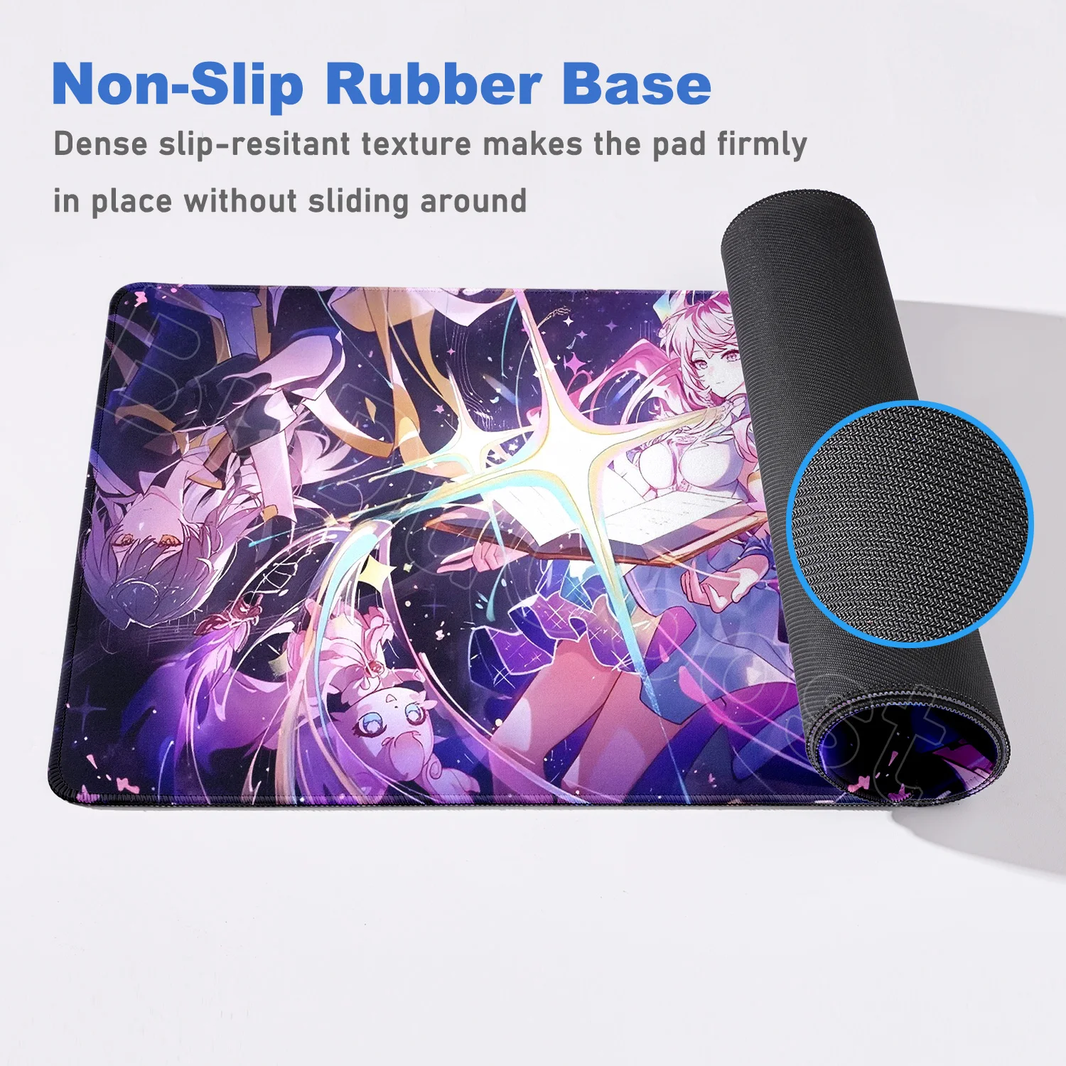 Beautiful Cute Pink Anime Cyrene Mouse Pad Honkai Star Rail Large Mousepad Computer Keyboard XXL Pc Gaming Accessories Desk Mat