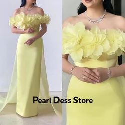 Pearl Strapless Heavy Evening Dresses 2024 Luxury Sleeveless Dress Women Elegant Party Dresses Woman Ground-length Flowers Gala