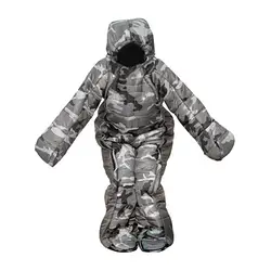 Alien Sleeping Bag Waterproof Camping Sleeping Bag Toe Opening Sleeping Universal Wearable Full Body Sleeping Bag