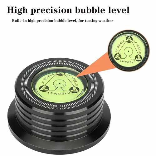 Imagen 2 del producto Abrazadera de vinilo estabilizador de disco LP Clip de vinilo de Metal abrazadera de peso de tocadiscos para accesorios de tocadiscos estabilizador de aleación de aluminio