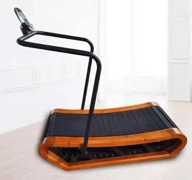 

Wooden Non-Motorized Curved Treadmill For Commercial Gym Use Running Machine For Cardio Fitness Treadmill