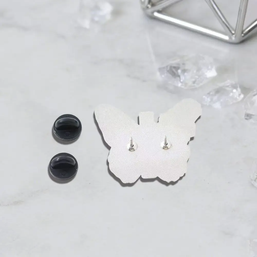 Fashion Butterfly Enamel Pin Inspire Confidence Rebirth Strength Metal Brooch Women Clothes Backpack Decorative Accessory