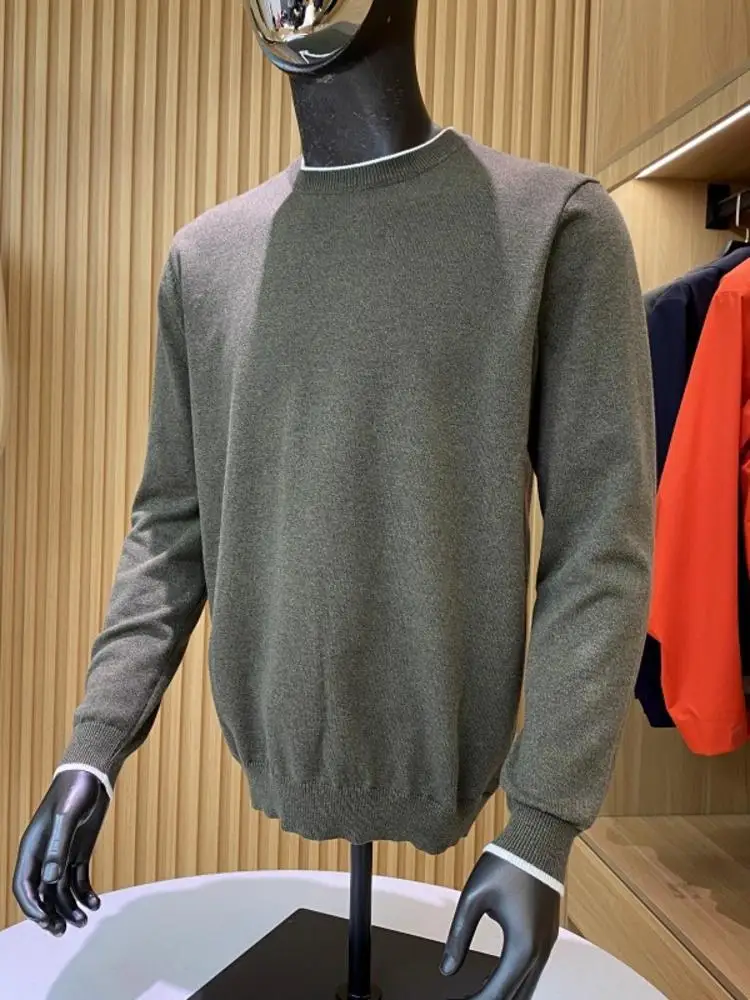 

Мужской повседневный базовый свитшот с круглым вырезом, удобный, дышащий, из полиэфирного волокна, мягкий, стандартного кроя, для осени, для поездок на работу