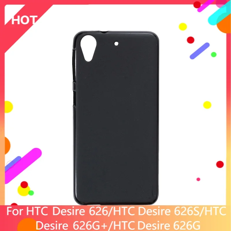 Funda trasera de silicona TPU para HTC Desire 626S Desire 626G + Desire 626G, funda fina a prueba de golpes, mate