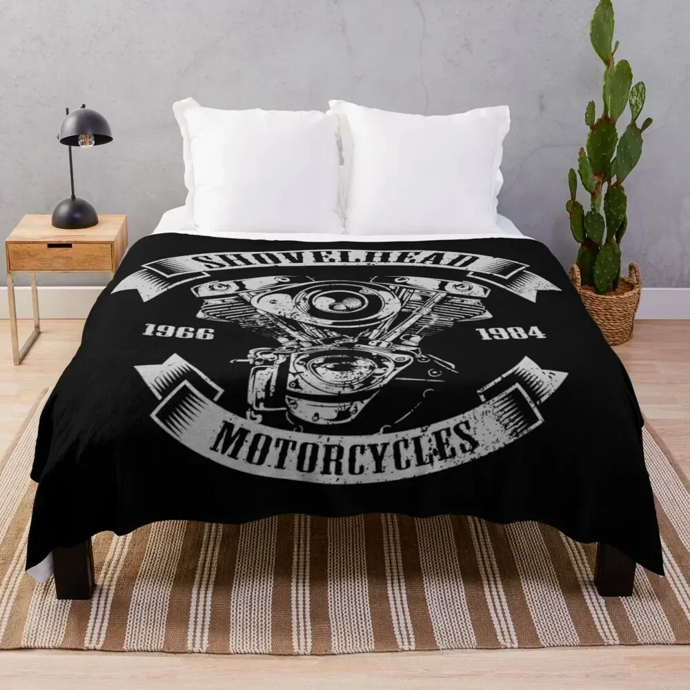 Shovelhead Engine Throw Blanket Decorative Sofa Weighted Blankets