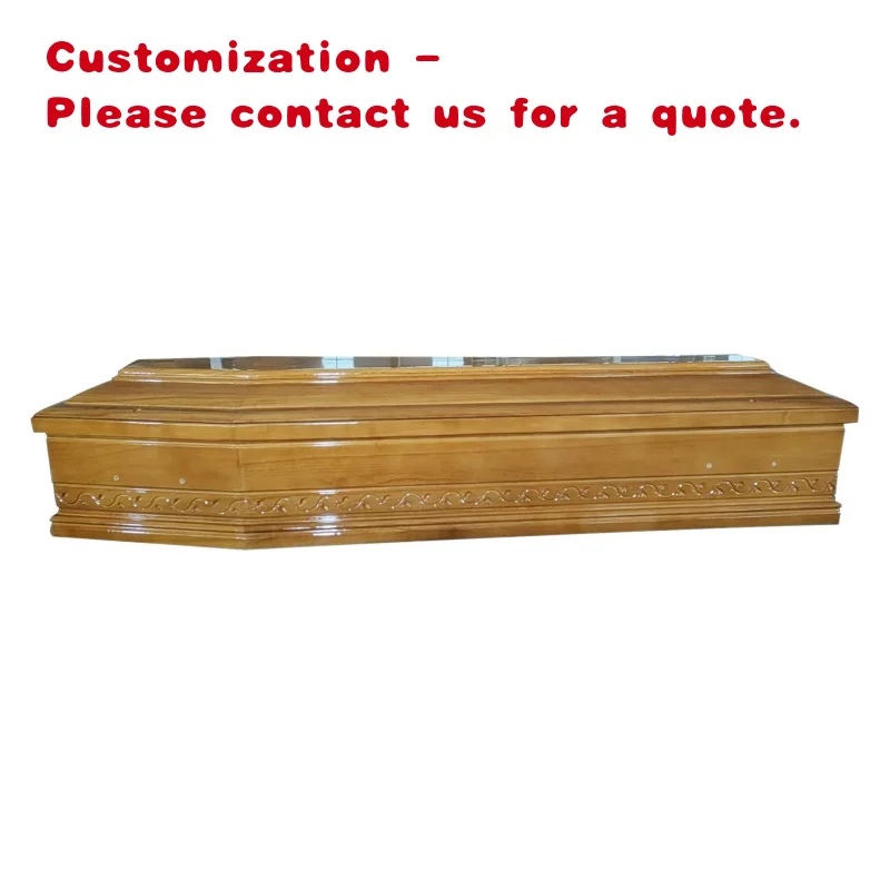 

custom.B&R High Quality Solid Wooden European Style Coffin Cheap Casket