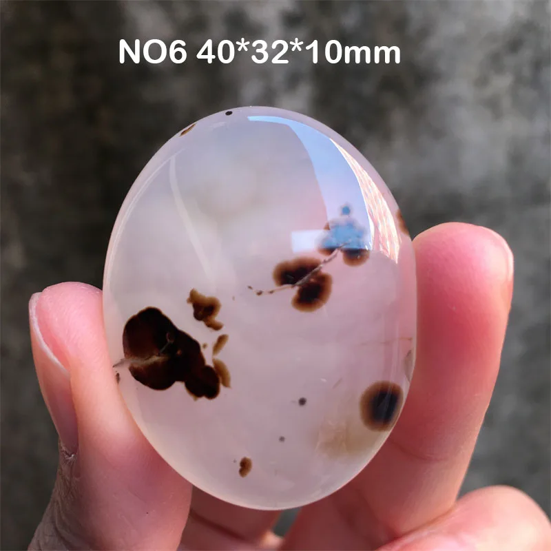 Undrilled Natural Crystal Quartz Marine Chalcedony Landscape Tree Diy Grass Agate Pendant Reiki Healing Stone Home Decor