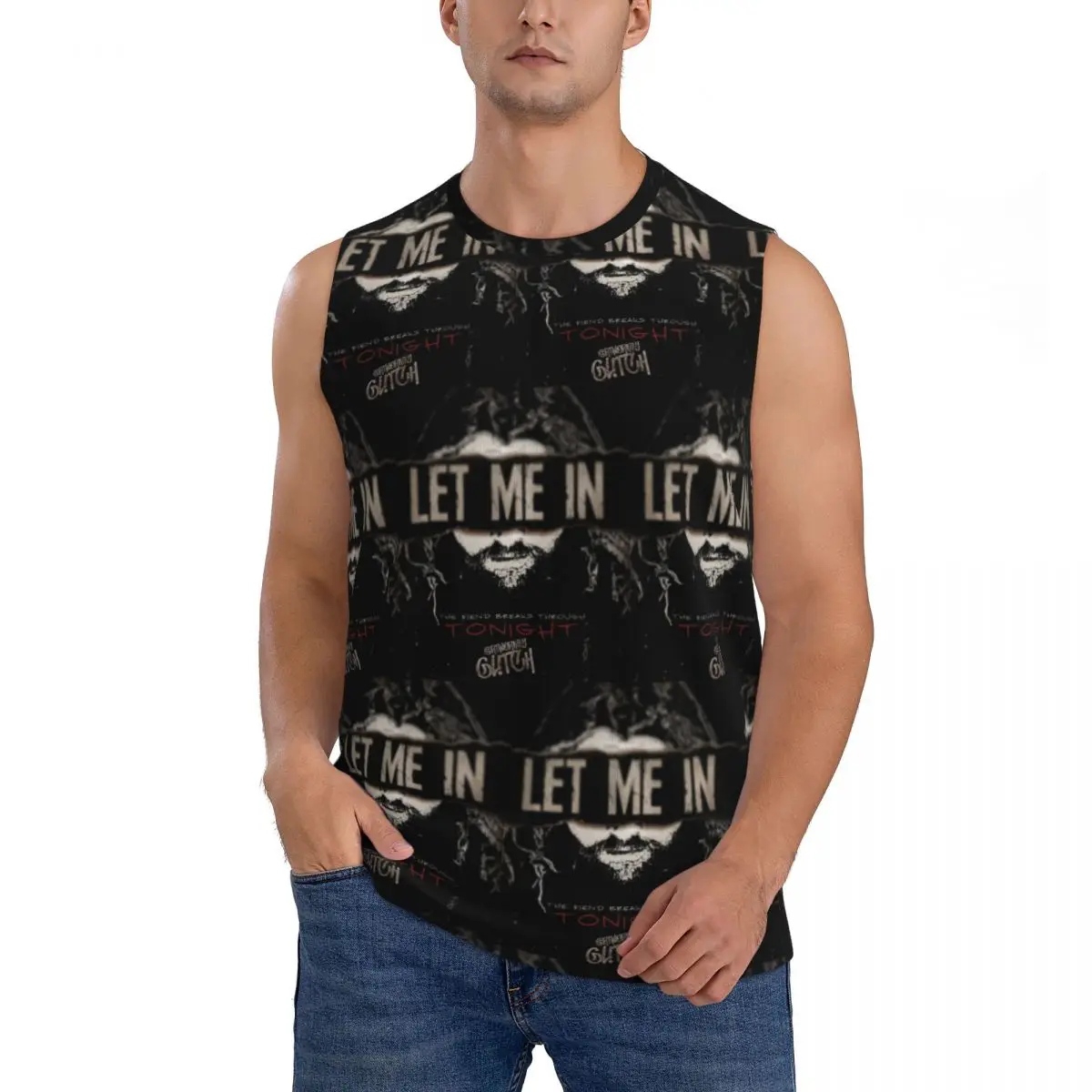 Bray Wyatt Vintage The Fiend Comics Men Sleeveless Tank Tops Quick Dry Breathable Gym Fitness Running Summer Casual Sport Vest